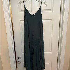 Zenana Outfitters Charcoal Maxi Dress